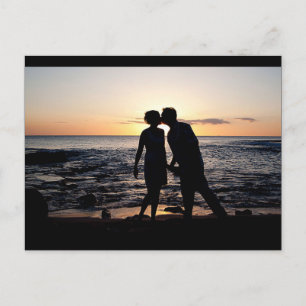 Sunset Kiss Postkarte