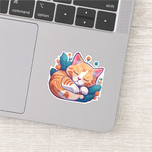 Sunset Kitty Aufkleber