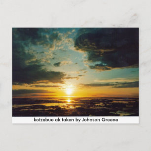 SUNSET KOTZ jg, kotzebue ak von Johnson Gr... Postkarte