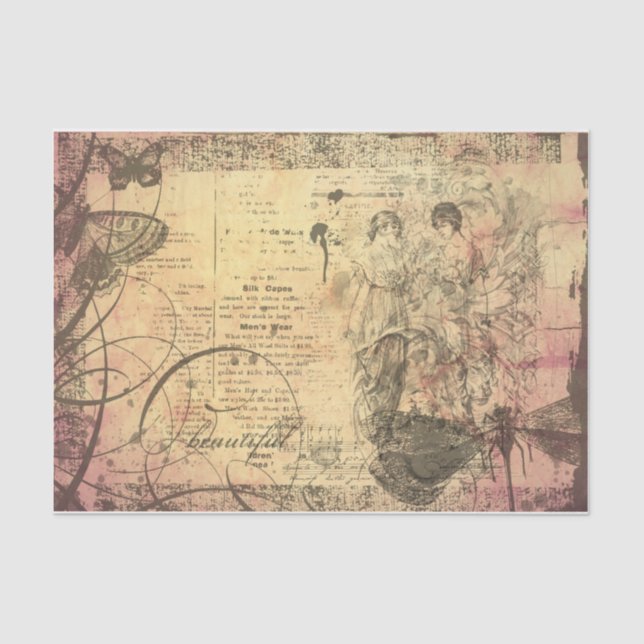 Sunset Ladys decoupage Seidenpapier (Vorderseite)