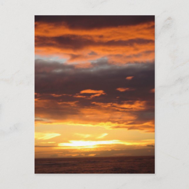 Sunset Lahaina Maui Hawaii Postkarte (Vorderseite)