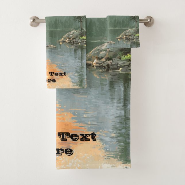 Sunset Lake Badhandtuch Set (Insitu)
