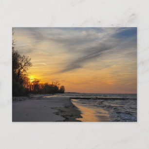 Sunset, Lake Erie, Ohio Postkarte