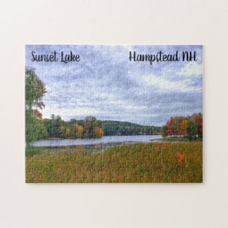 Sunset Lake Fall Puzzle