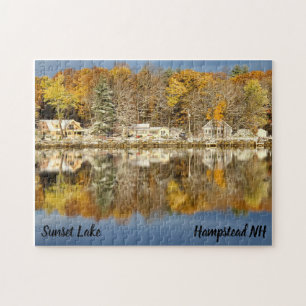 Sunset Lake Fall Puzzle