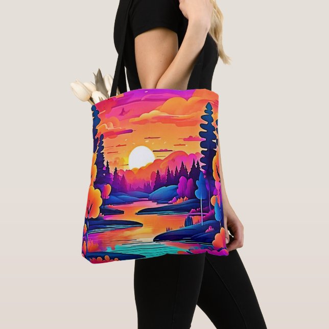 Sunset Lake Fantasy-Kunst (Von Nahem)