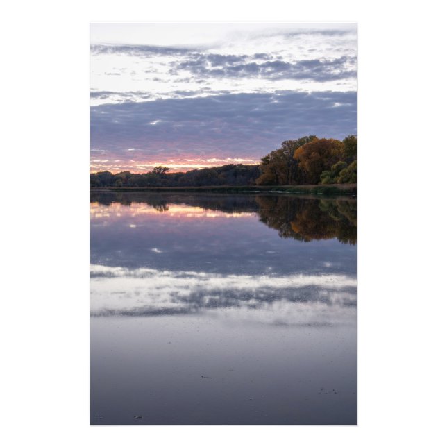 Sunset Lake Fotodruck (Vorne)