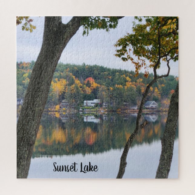 Sunset Lake Large Fall Puzzle (Vertikal)