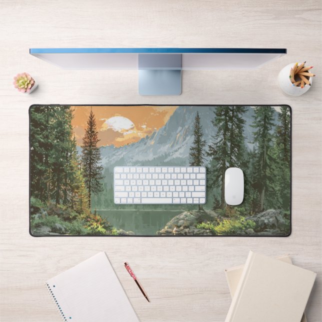 Sunset Lake Schreibtischunterlage (Büro 1)