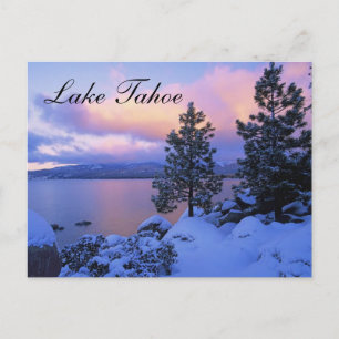 Sunset Lake Tahoe Nevada Postcard Postkarte