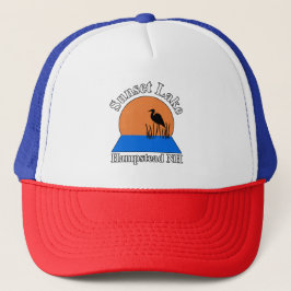 Sunset Lake Trucker Hat Truckerkappe