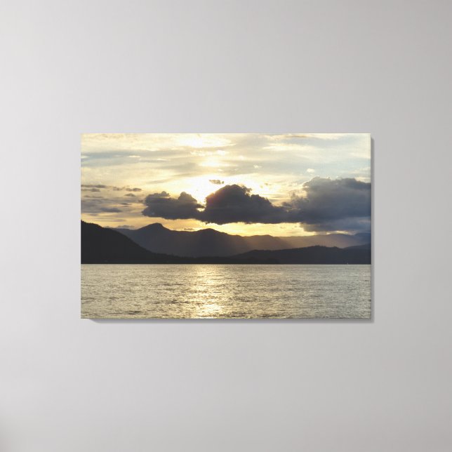 Sunset Landscape Canvas Print Leinwanddruck (Vorderseite)