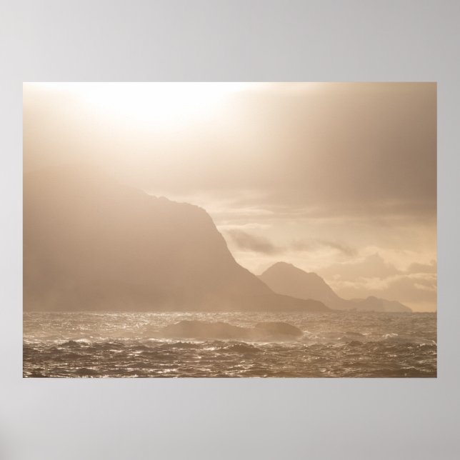 Sunset Landscape Foto Poster (Vorne)