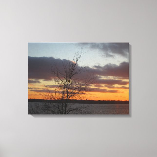 Sunset Leinwand - 23,17" x 16,50" (Vorderseite)