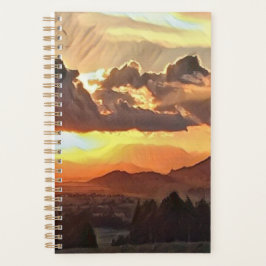 Sunset Leinwand Art Planner Planer