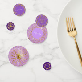 Sunset Lila und Gold Konfetti