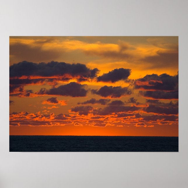 Sunset, Ludington, Michigan Poster (Vorne)