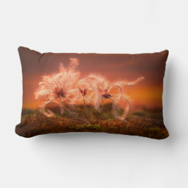 Sunset Macro Nature Scene of Moss and Plant Lendenkissen