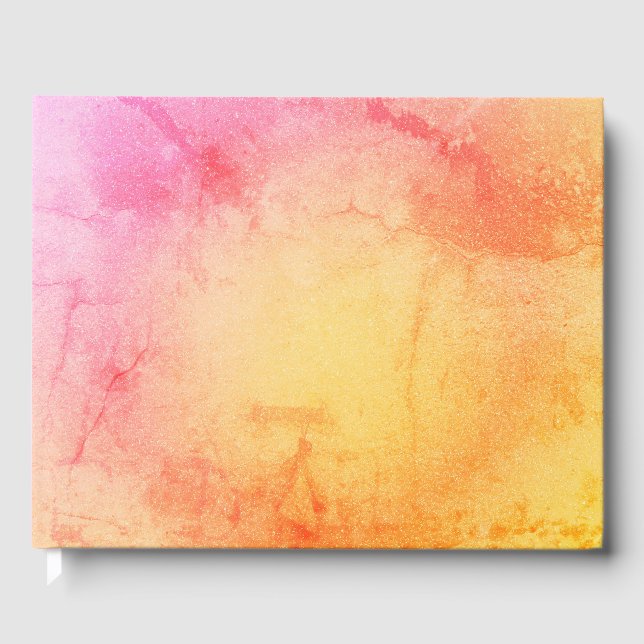 Sunset Marble Gästebuch (Vorderseite)