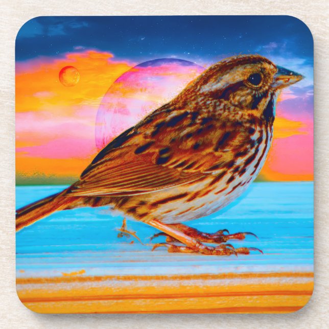 Sunset Melody Getränkeuntersetzer (Vorderseite)