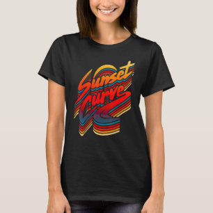 Sunset Men Curve für Männer Frauen T-Shirt