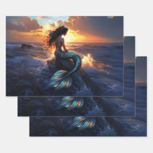 Sunset Mermaid Geschenkpapier Set