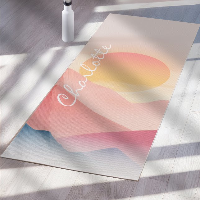 Sunset Mountain Individuelle Yoga-Matte Soft Paste Yogamatte (Von Creator hochgeladen)