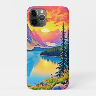 Sunset Mountain Lake Majestät Kunst Case-Mate iPhone Hülle
