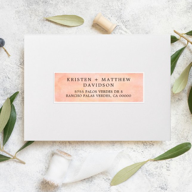 Sunset Mountain Wedding Guest Address Labels (Von Creator hochgeladen)