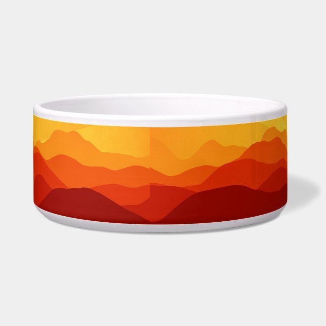 Sunset Mountains Banner Napf (Vorderseite)
