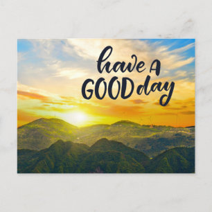 Sunset Mountains Postkarte