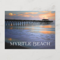Sunset Myrtle Beach, South Carolina Postcard, USA