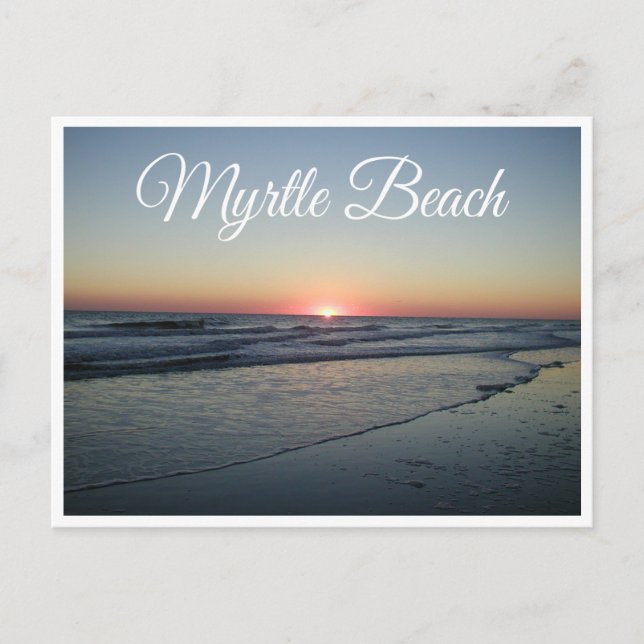 Sunset Myrtle Beach, South Carolina Postcard, USA Postkarte (Vorderseite)