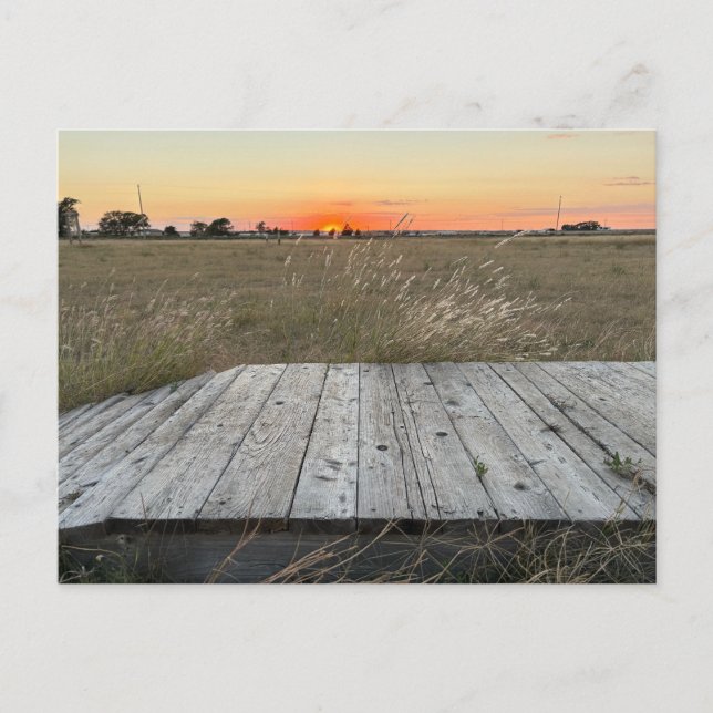 Sunset Near Amarillo Texas Postkarte (Vorderseite)