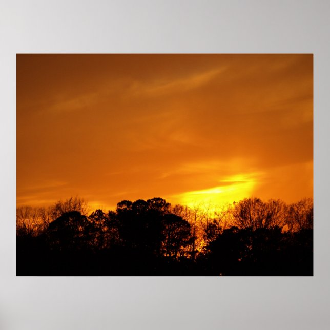 Sunset near NAS Oceana, VA. Poster (Vorne)