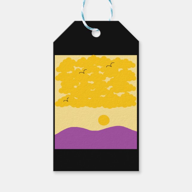 Sunset o' Lila Hills Geschenkanhänger (Vorderseite)