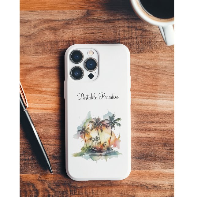 Sunset-Oase, individuell Case-Mate iPhone Hülle (Von Creator hochgeladen)