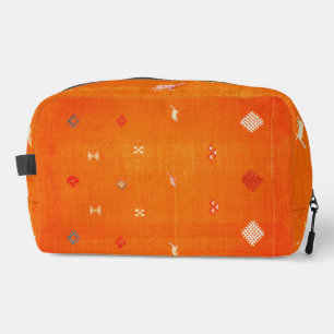 Sunset Oase: Orange Heritage Boho Marokkanisch Waschbeutel