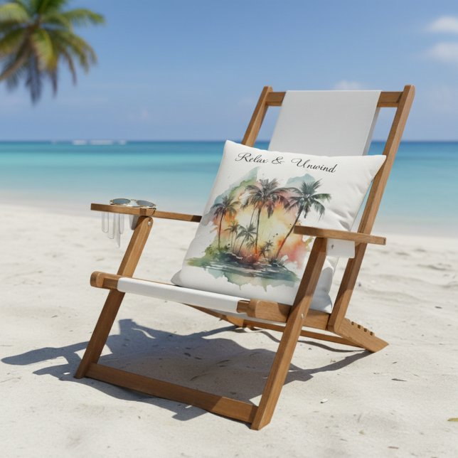 Sunset Oasis, custom Kissen (Von Creator hochgeladen)