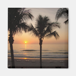 Sunset Ocean Beach Florida Fotograf Magnet
