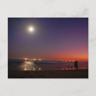 Sunset Ocean Kiss Postkarte