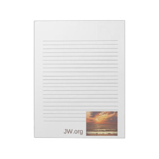 Sunset Ocean Stationary JW Notizblock