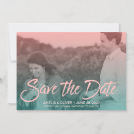 Sunset Ombre Gradient Foto Save the Date