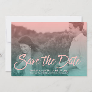 Sunset Ombre Gradient Foto Save the Date
