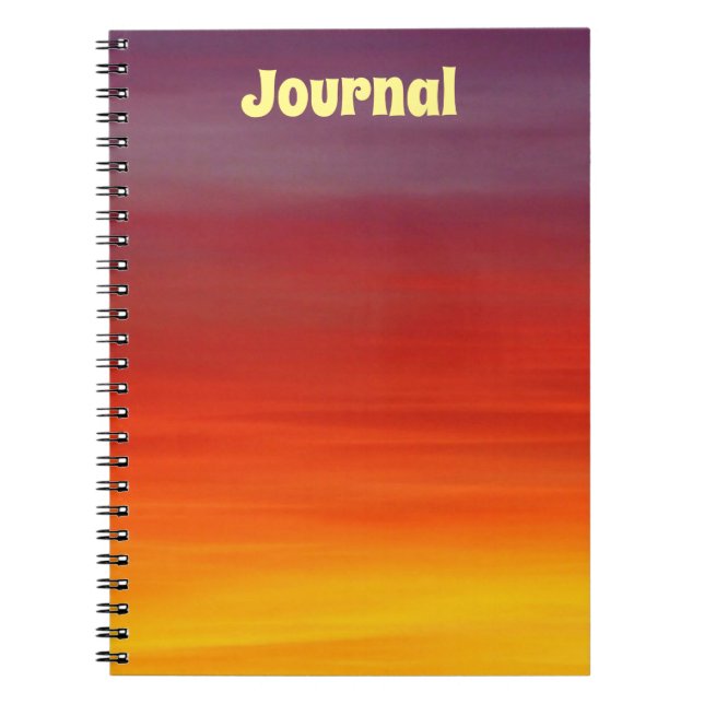 Sunset Ombre Journal Notebook Notizblock (Vorderseite)