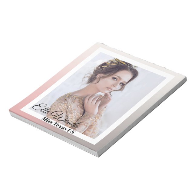 Sunset Ombre Pageant Autograph Notizblock (Rotiert)