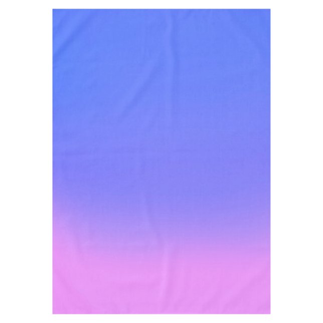 Sunset Ombre Pink & Blue Tischdecke (Vorderseite)