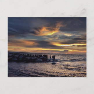 Sunset on Charleston Harbour Postkarte