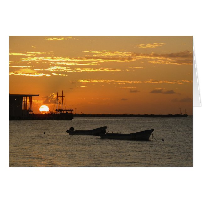 Sunset on Cozumel Waterfron (Vorderseite (Horizontal))