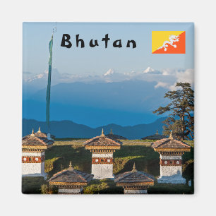 Sunset on Dochula Pass - Bhutan, Himalaya Magnet